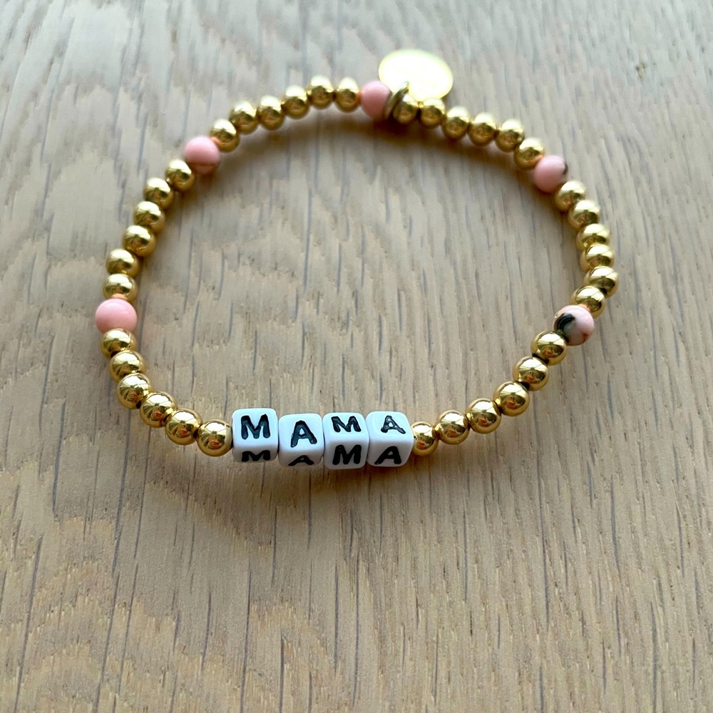Gold beaded bracelet